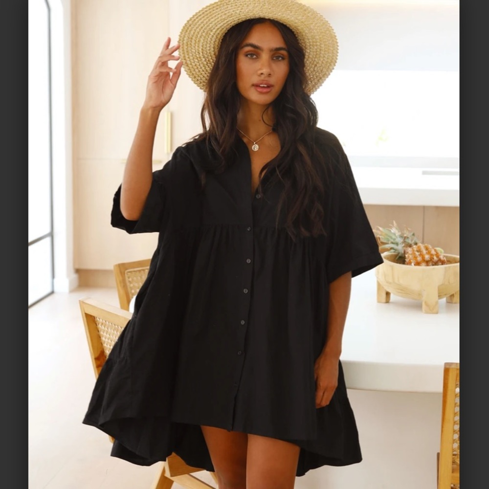 Black Billy J Shirt dress